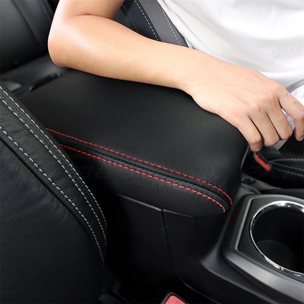 1pcs PU Leather Car Center Console Lid Armrest Cover For Toyota Tacoma 2016-2023