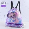 Children's Waterproof Storage Bag with Wet and Dry Separation, Portable Cartoon Backpack for Boys and Girls, Travel Storage Bag