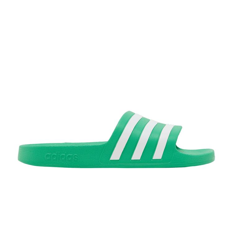 Adidas Adilette Aqua Slides  Vivid Green  36.5