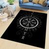 1Pc Viking Runes Print Rug - Home Decoration Carpet For Living Room Bedroom Flooring Computer Chair Area Rug