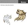 Wolf Head Metal Car Badge: Personalized Sticker & Logo