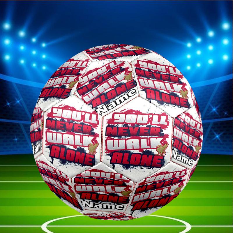 Benutzerdefinierter Name Personalisierter Liverpool F.C.-A Druck Größe 5 Fußball Training & Spiel Fußball, für Team, Kicken, Geschenk für Fußball-Enthusiasten