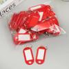 20Pcs Plastic Keychain Key Tags With Ring Label Number Name Baggage Luggage Office Stationery ID Label Name Tags With Split Ring