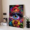 New Arrival 5D DIY Full Circle Diamond Painting "Kaleid Eyes" Embroidery Cross Stitch Home Decor Gift
