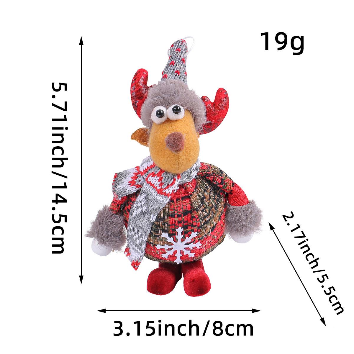 Подвеска в виде стоящего украшения в виде оленя Санта-Клауса на рождественскую елку