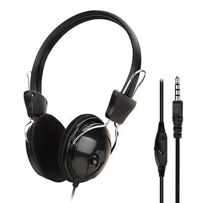 3.5mm Kablolu Hd Ses Kulaklıklar Aşırı Kulak Kulaklık Bas Hifi Müzik Stereo Kulaklık Pc Mp3 Telefon Için Esnek Ayarlanabilir Kulaklık
