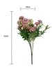 4 Bunches Fake Flower with Stems Small Carnation Artificial Flowers Bulk Silk Carnation Flowers for Outdoors Wedding Home Hotel Decorations