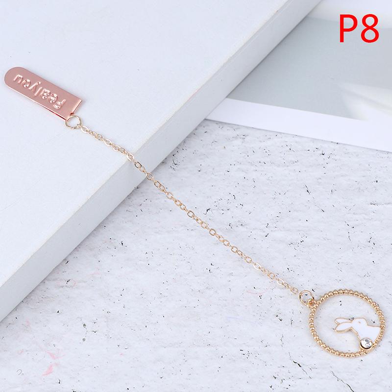 

1 шт. кролик закладки подвесные книжные маркеры металлические закладки школьные канцелярские товары as the picture