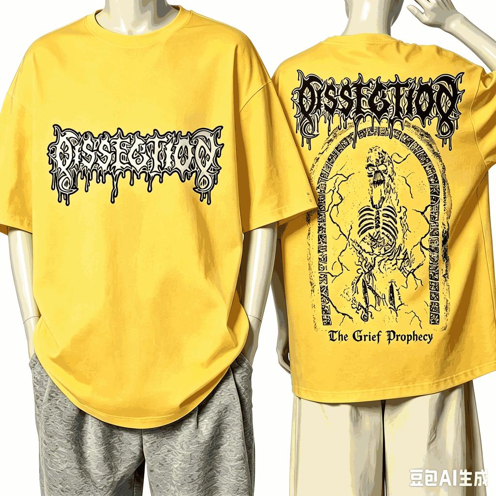 Dissection Band For Fan Gift Tshirt Unisex Unisex Harajuku Oversized Unisex Short Sleeve Streetwear High Quality Couples Breathable