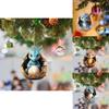 Entzückendes Weihnachts-Drachenei Auto-Hängeornament Aus Langlebigem Acryl Für Feiertagsdekoration