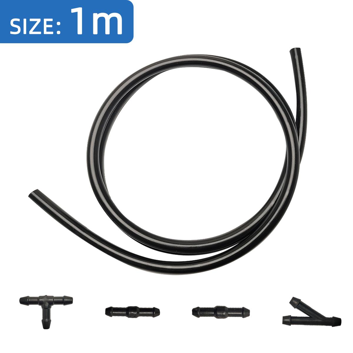 

1/2/3/4M Windshield Wiper Washer Nozzle Hose with Connector Kit T Y Straight Pipe Windscreen Spray Jet Water Hose Fluid Tube