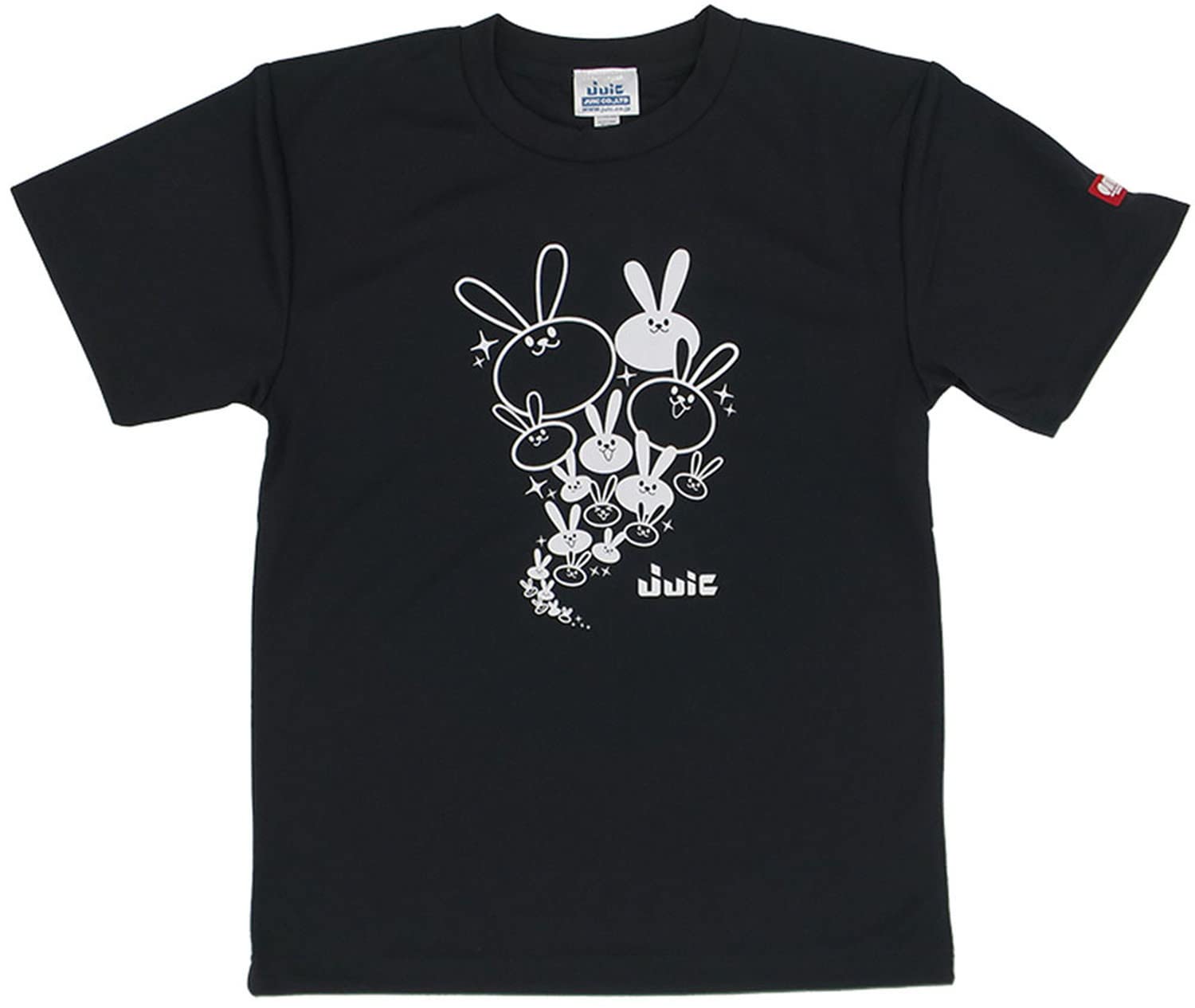 

Table Tennis Short Sleeve Rabbit T Table Tennis Officially Approved 5658 [Jewwick] T-Shirt J.T.T.A (Japan Association) Black/White (BW)