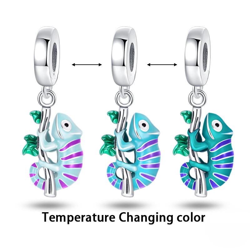 Copper Green Series Four Leaf Clover Lucky Butterfly Pendant Fit Original Bracelet Charm Beads Diy Jewelry