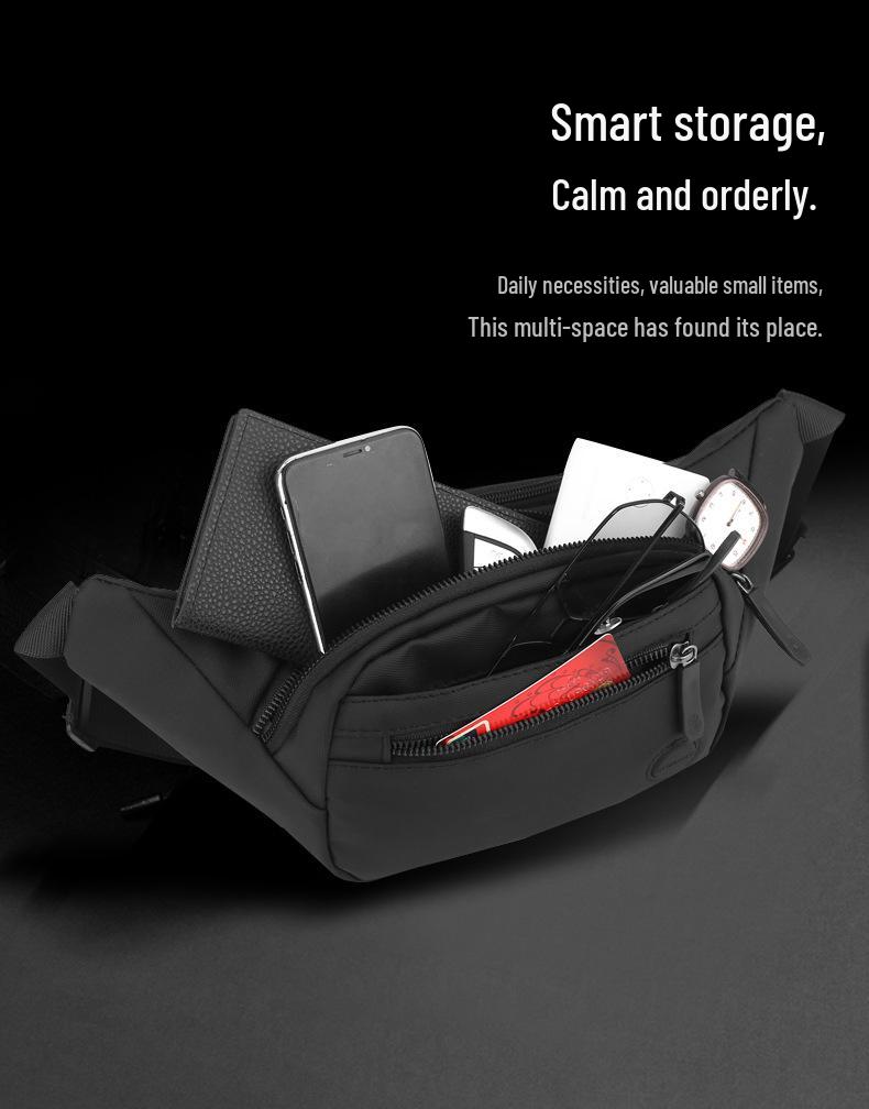 Men's Multi-Purpose Outdoor Waist Bag – Casual Travel Crossbody Sling Bag