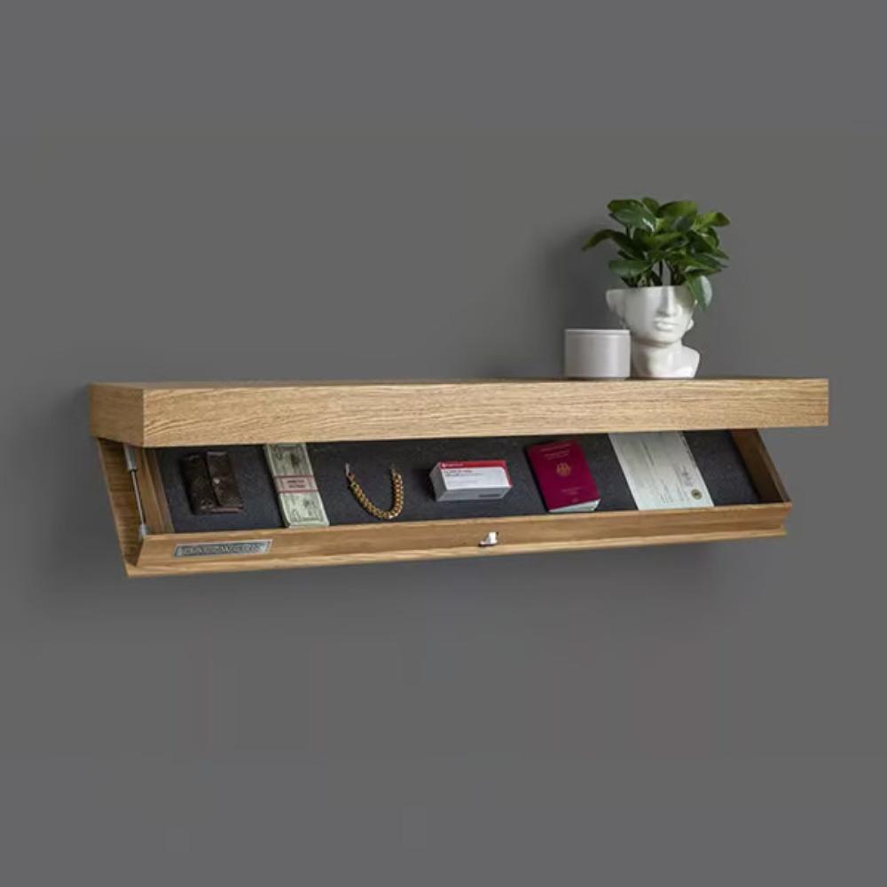 Scaffale di Design Magicflap da Parete Multi-funzione Scomparto Segreto Nascosto Scaffale Galleggiante Scaffali da Parete in Legno Arredamento per la Casa