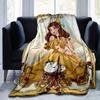 1pc, Beauty and the Beast Belle Yellow Dress Blanket Home Decor, Couch Cover, Outdoor Blanket, Gift for Friends, Flannel Blanket