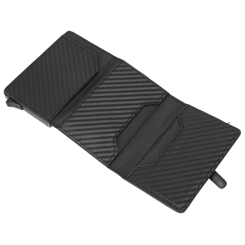 Automatic Business Card Holder Anti Theft Credit Card Case Bag Wallet with Zipper