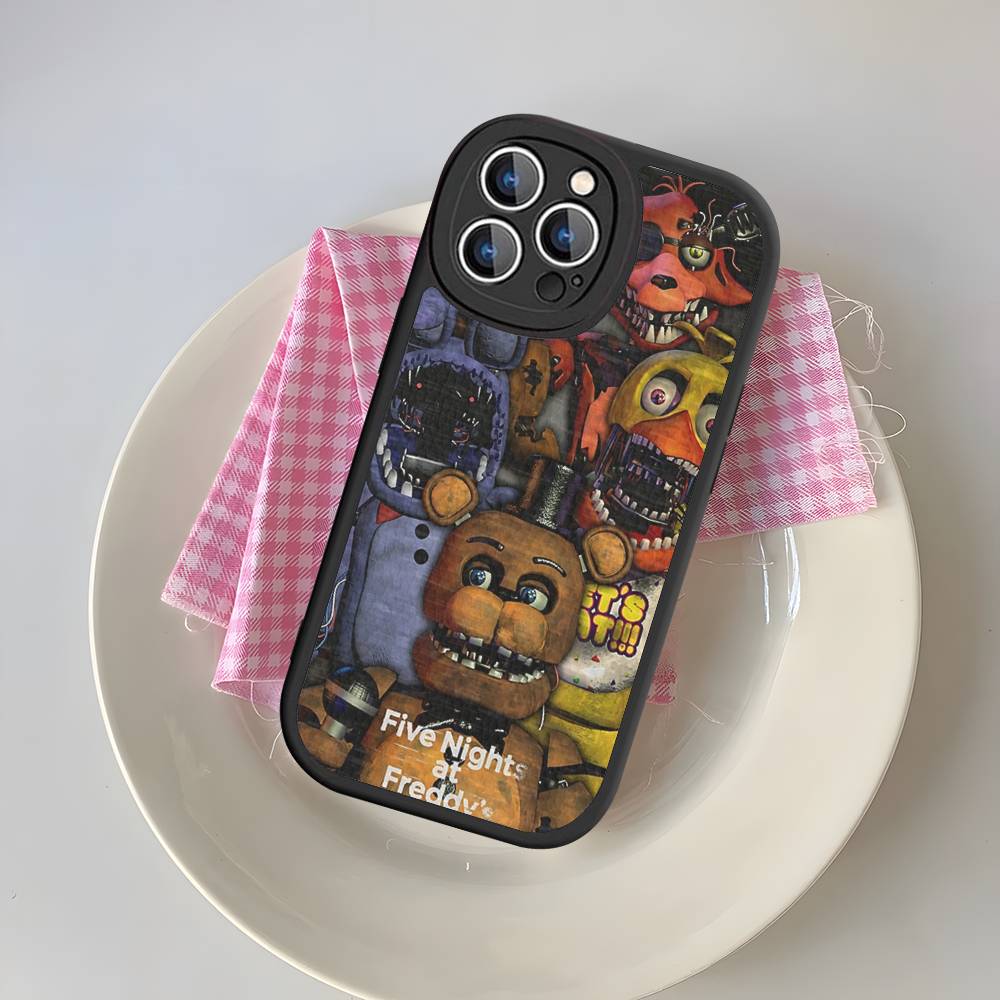Game F-Five N-Nights At F-FreddyS Phone Case For IPhone 16 15 14 13 12 11 Pro Max Plus Leather Soft Cover