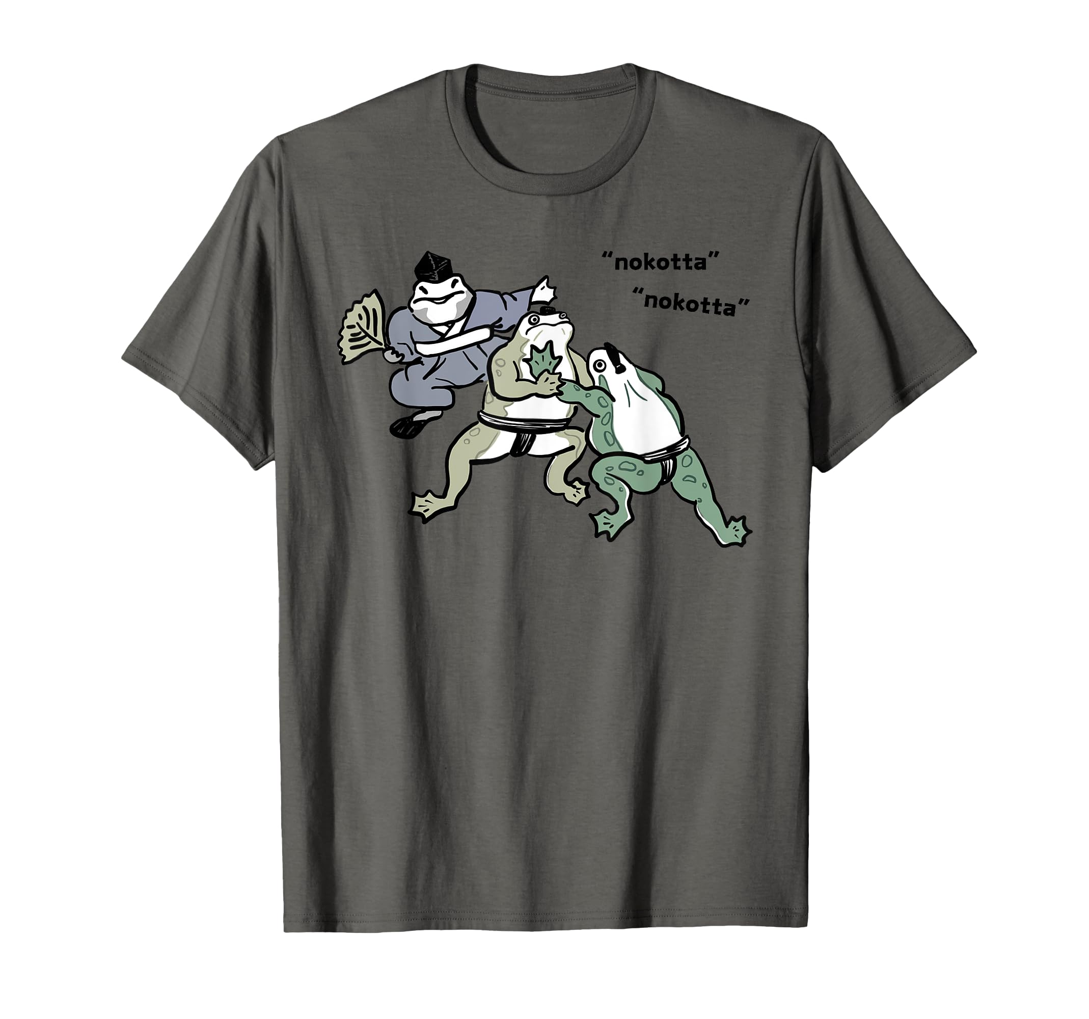 

Frog Sumo Traditional Frog Cute Cool Ukiyoe-like T-shirt чёрный