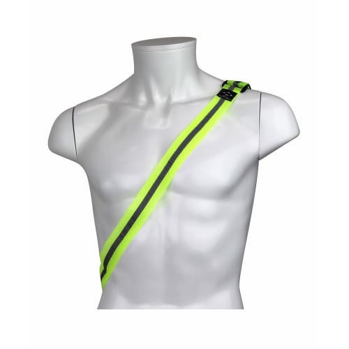 SK11 Reflective Mesh Tasuki Velcro Type Yellow High Brightness Glass Beads REFTUS-Y