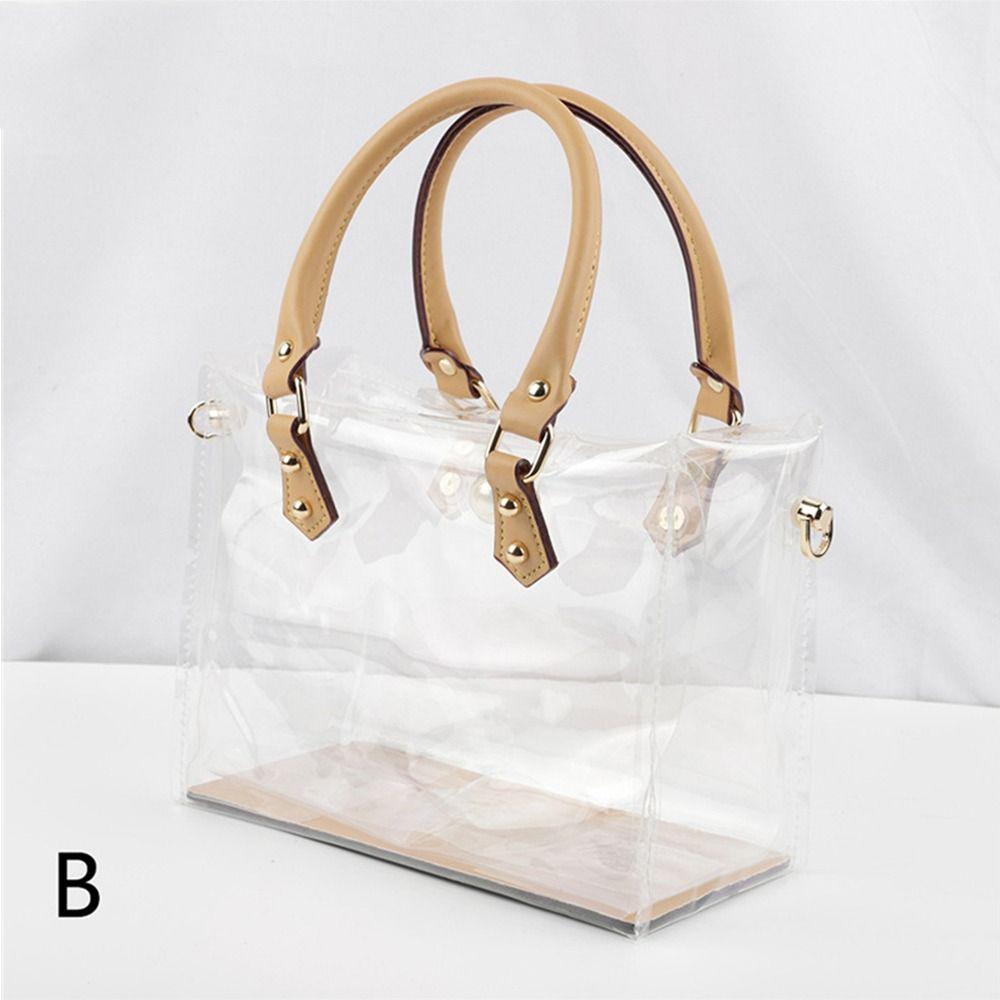 DIY PVC Tote Bag Large Capacity Handmade Handbag Making Kit Clear Gift Bag Travel