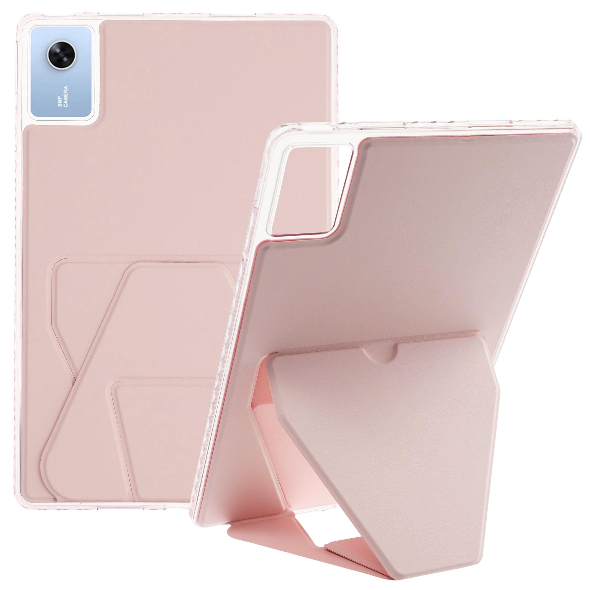 

For Lenovo Xiaoxin Pad 11 2025/Idea Tab (TB336ZU/TB336FU) Case TPU PU Leather Kickstand Tablet Cover Pink