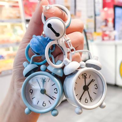 Portachiavi Orologio Sveglia Mini Creativo & Ciondolo per Auto - Regalo Perfetto per Borse da Ragazza e Premi Macchina Artiglio