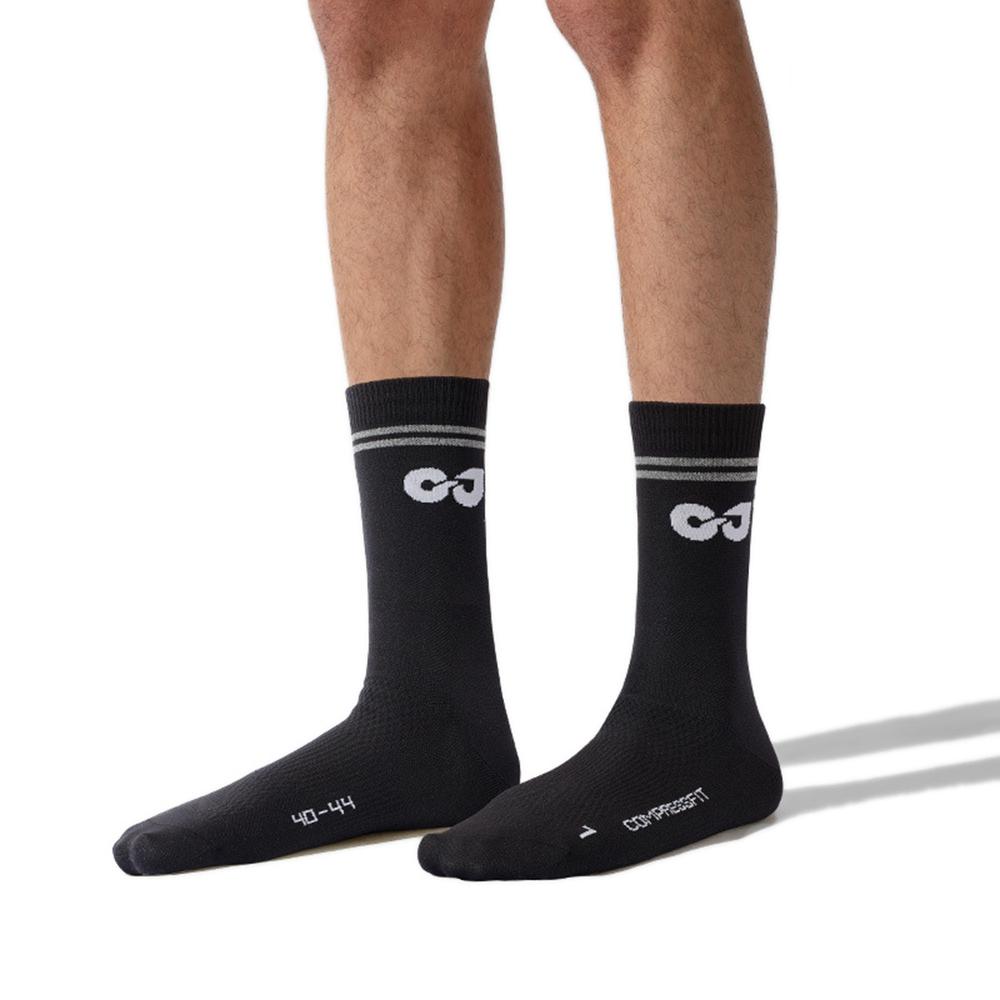 GOLOVEJOY DWZ11 Outdoor Sports Compression Socks Breathable Middle Tube Socks for Running Basketball C