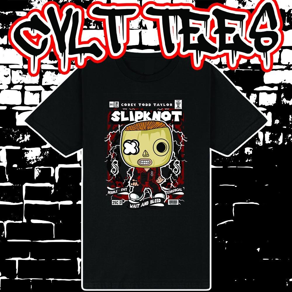 Футболка Slipknot Corey Taylor в стиле обложки комикса ~ 100% Хлопок Унисекс S