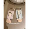 Cute Leopard Print Bear Wrist Strap Is Suitable for Apple iPhone17promax Mobile Phone Case 16pro Women's 15.