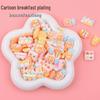 Miniature Cartoon Breakfast Resin Toy Accessories: Hair Clip & Fridge Magnet Decor