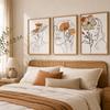 Abstract Wall Art Minimalist Line Flower Woman Figure Canvas Painting Modern Style Poster Prints Bedroom Living Room Wall Decor
