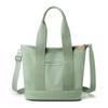 16oz Japanese-Korean Style Women's Tote: Single Shoulder, Crossbody, Large Capacity, Simple Canvas Handbag