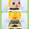 Musical Crawling Baby Toy With LED Light Show Educational Robot Gift For Kids Early Development