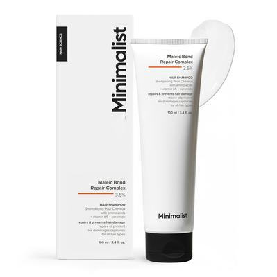 Bond Repair Shampoo Für Geschädigtes Trockenes & Krauses Haar Mit Maleic Bond Repair Komplex 3,5% Sulfat- & Parabenfrei Für Frauen & Männer 100ml