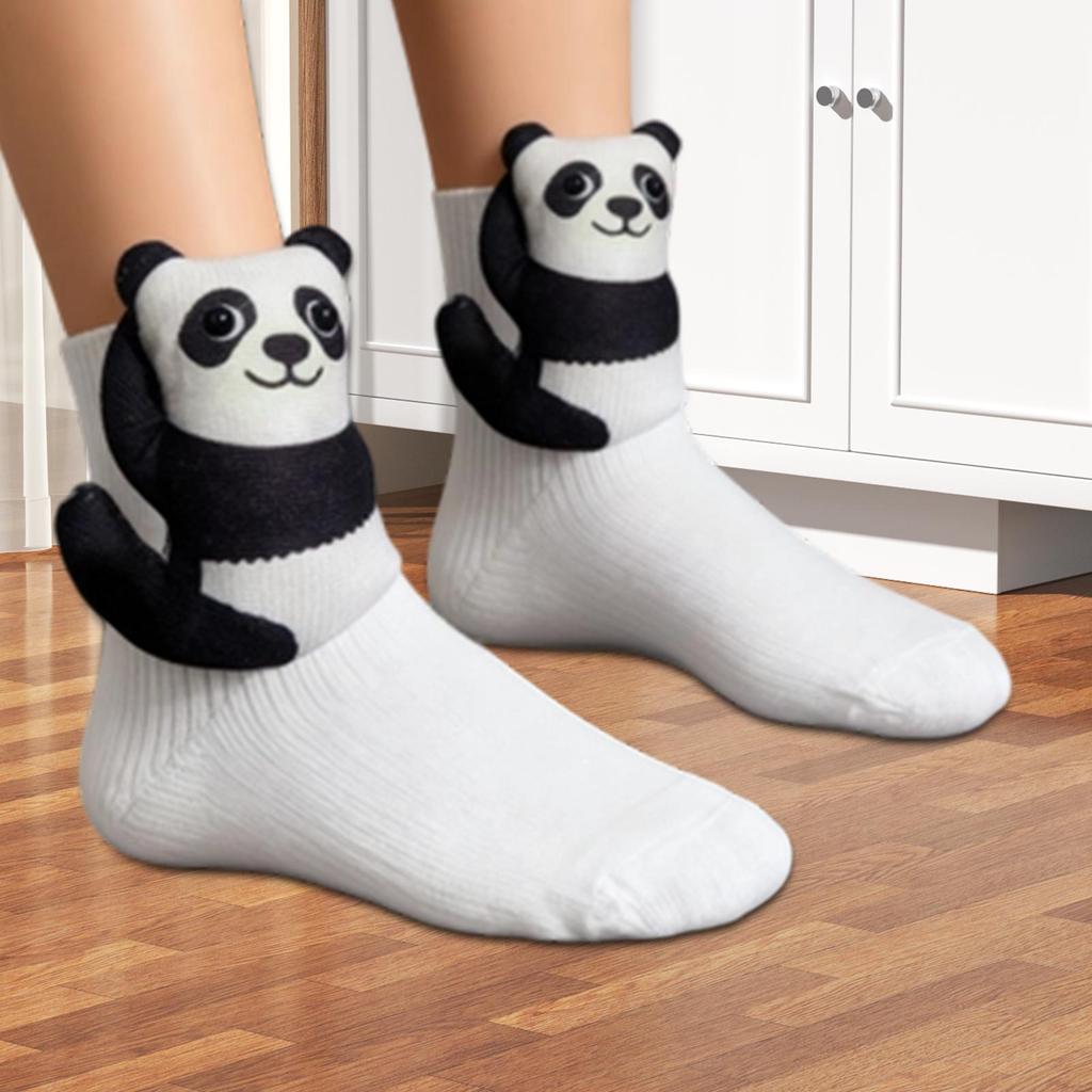 3D Knit Animal Socks Foot Warm Supplies 3D Novelty Knitted Socks for Women Kid Adult Winter Fall Christmas Birthday Indoor Home