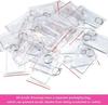 5-100PCS Clear Acrylic Photo Frame Keychain Photo Insert Keyrings Blank Rectangle for Double-Sided Photos DIY Supplies