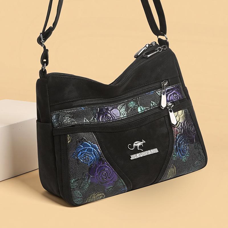 Women's Bag Shoulder Bag Middle-Aged Mother Bag Large Capacity Crossbody Small Square Bag
