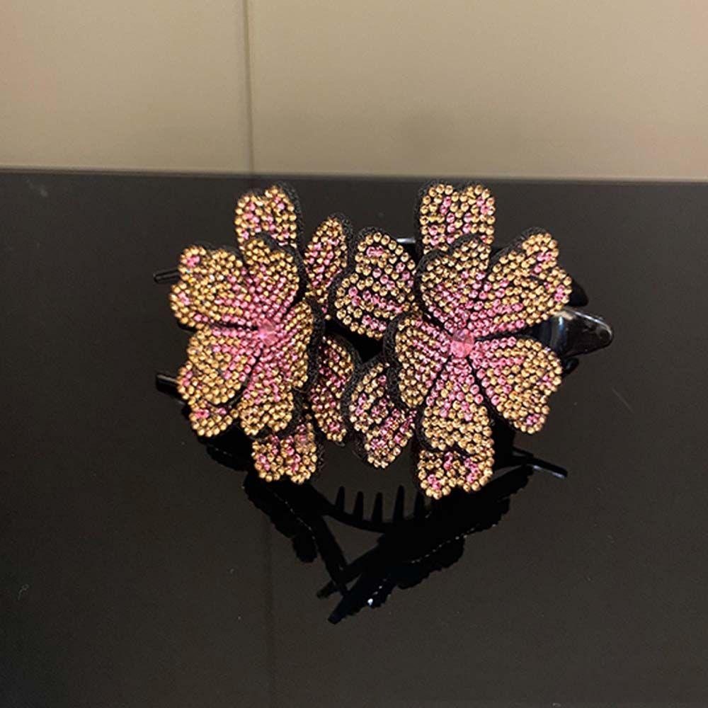

Коготь для волос со стразами, заколка в виде утконоса, цветок, заколка для волос, женские аксессуары для волос, заколка в корейском стиле E