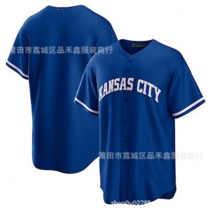 Mens Kansas City Royals MLB Baseball Jersey 7 Witt Jr Cotton Performance Tee Sports Fans Wear