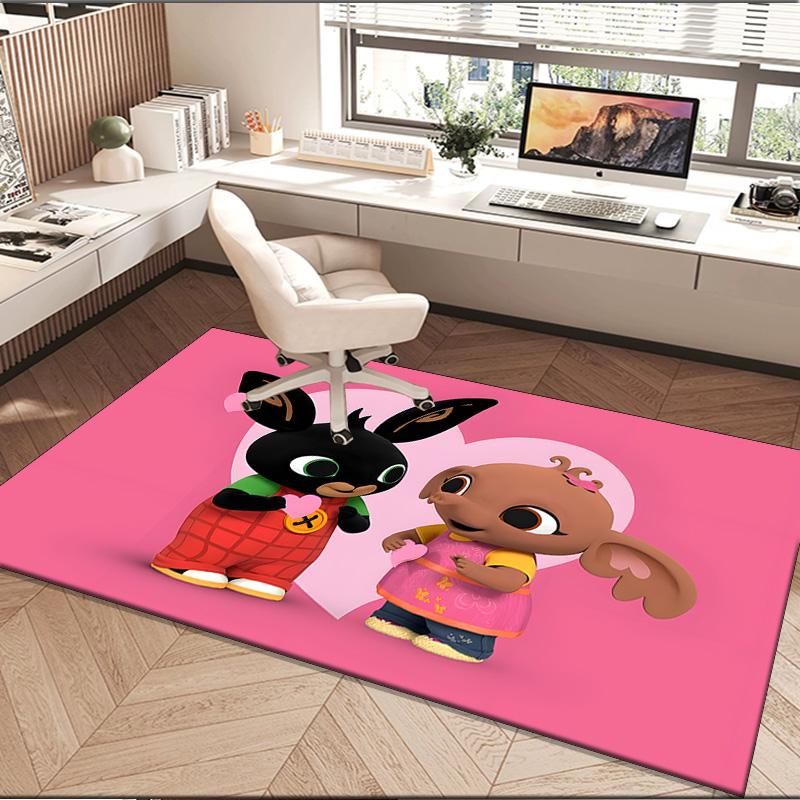 1PC rug Rainbow Bing Friends Singing Carpet, Chair Rug,Area Rug for Office Bedroom living rooms bedroom, Doormat decor Christmas fan gifts