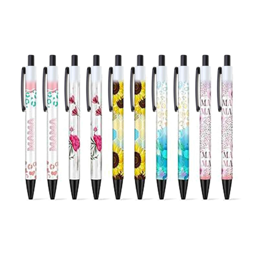 Einziehbarer Kugelschreiber mit Schrumpffolien für Wärmeübertragungssublimationsstifte Blanko Wärmeübertragungskugelschreiber