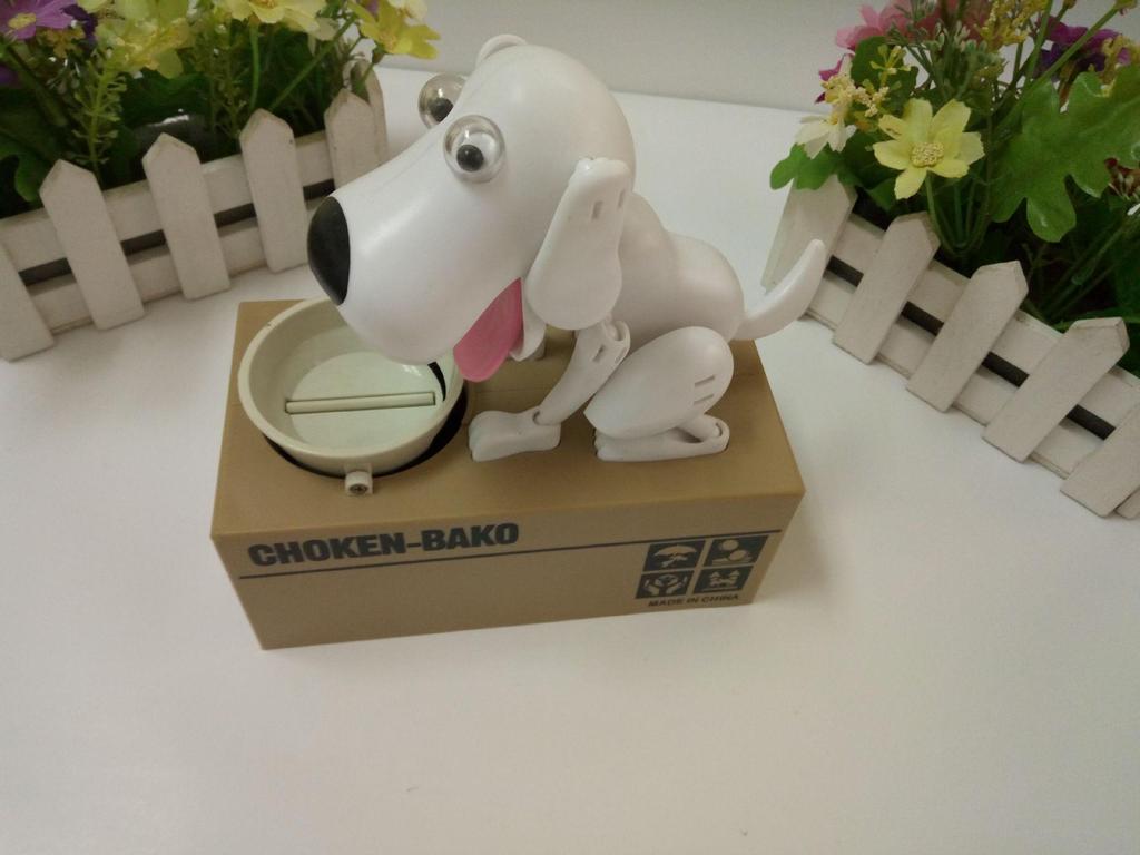Greedy Dog Piggy Bank: Coin-Saving Toy for Kids - Electric Money-Stealing Puppy