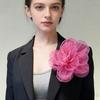 Handmade Oversized Yarn Flower Fairy Style Flower Corsage Elegant Dress Pin  Women