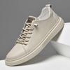 Luxury Genuine Leather Mens Casual Shoes Walking Shoes Men Sneakers Leather Casual Footwear for Man Designer Skateboard Flats