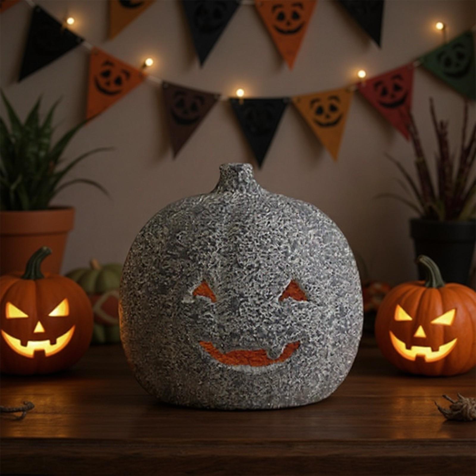 

Украшения на Хэллоуин - Тыквы Уличные Внутренние Милые Хэллоуин Осенние Настольные Праздничные Украшения One Size