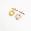 5Sets Flower Toggle Clasps Connector T-bar Necklace Bracelets Clasps Jewelry Making Findings Accessories Easy To Use