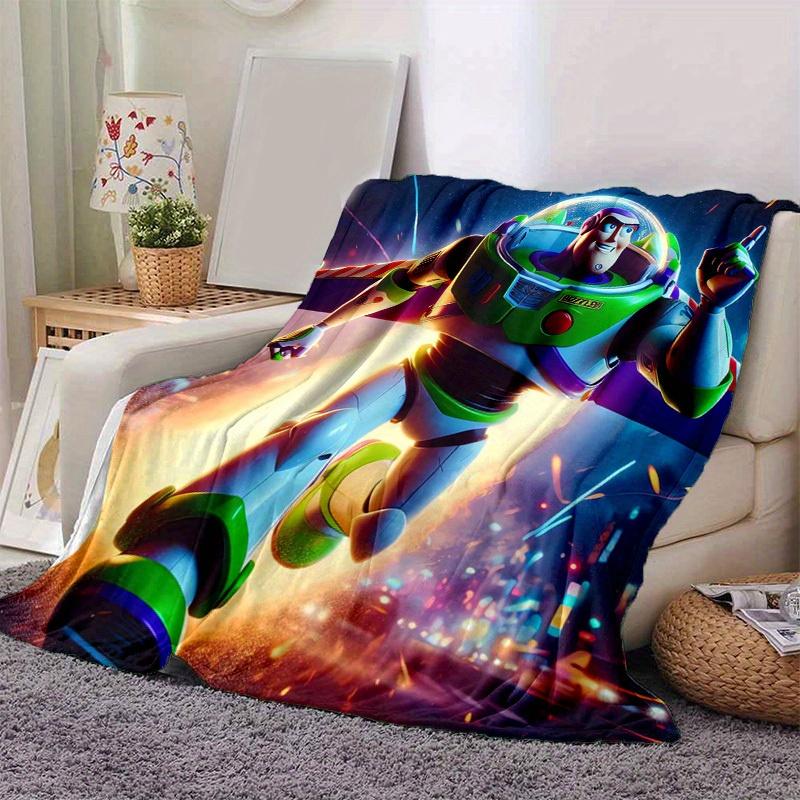 

1pc,Toy Story Buzz Lightyear Spaceship Blanket Home Decor, Couch, Outdoor, Gift for Friends, Flannel Coverlet, Bedroom, Living, Travel 80cmx120cm
