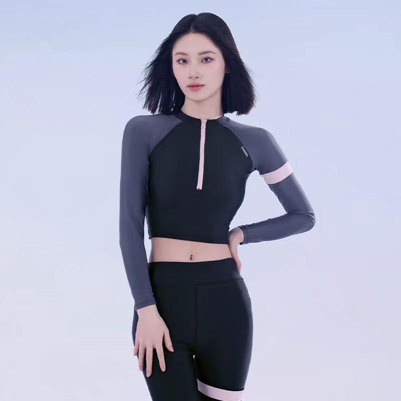 Womens Full Coverage Rash Guard Set Long Sleeve Pants UPF 50 Quick Dry Swimwear Surfing Diving Swimming
