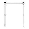 Bifold Barn Door, 1829 x 2134 mm, MDF Bi-Fold Sliding Closet Doors, Hardware Kit Included, H-Frame Space-Saving Design, Pre-Assembled Panels for